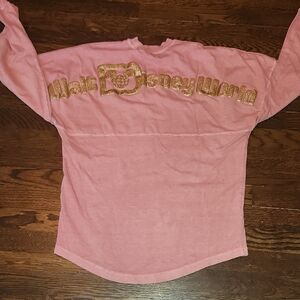 Disney Pink and Gold Long Sleeve Tee